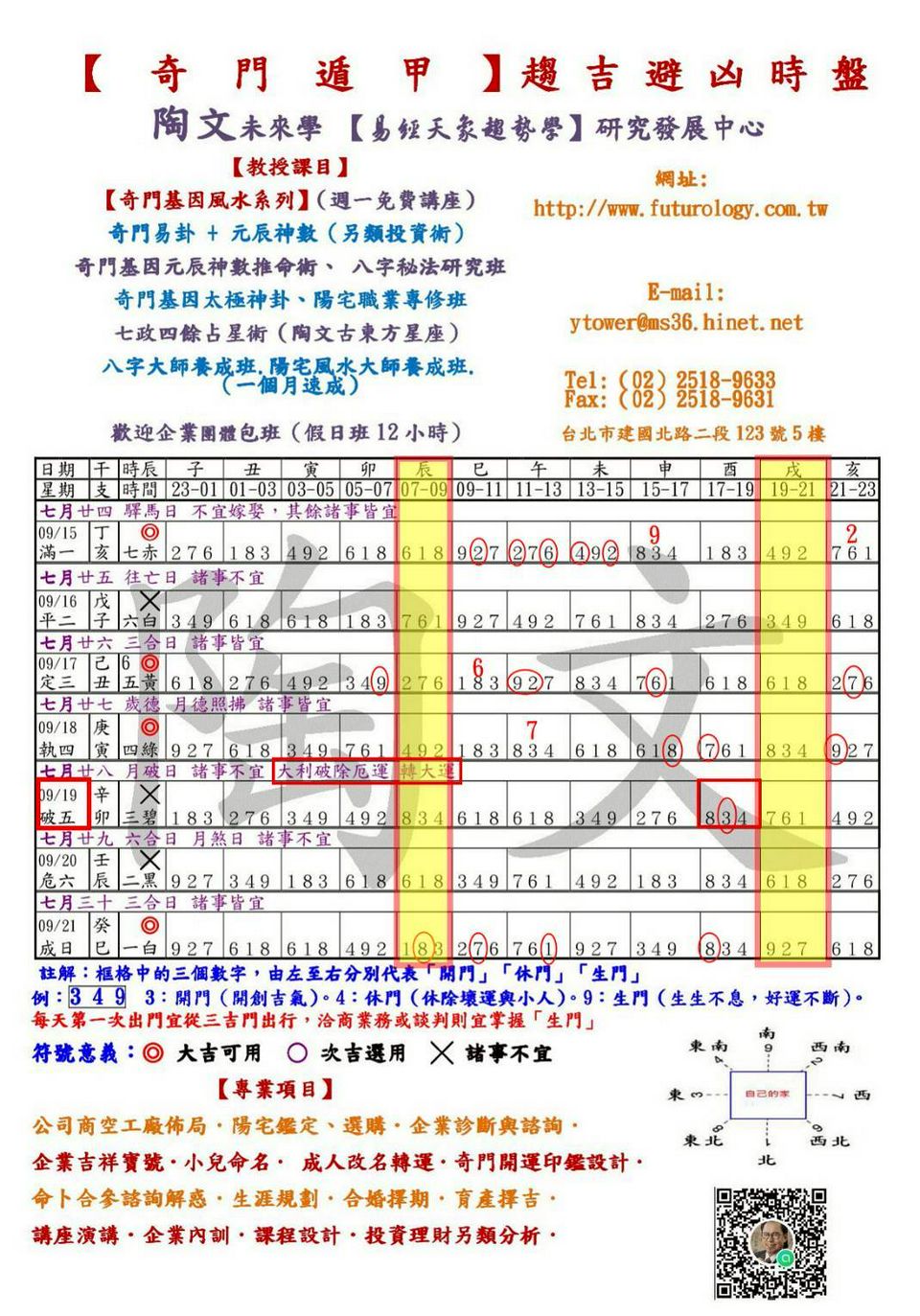【奇門遁甲】陶文老師「5分鐘開運法」0915至0923 