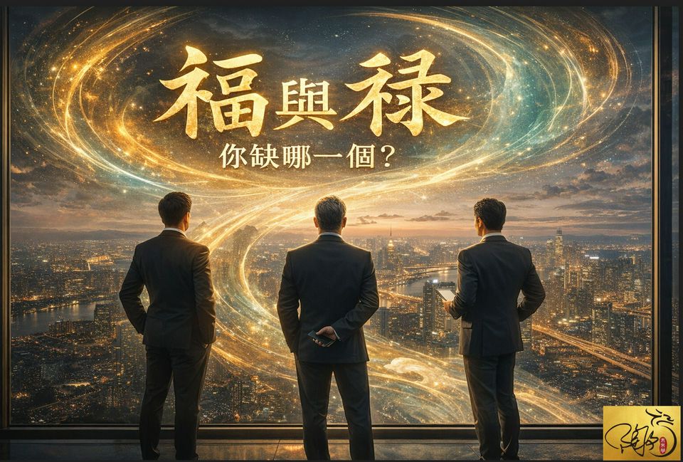 你不缺努力，只需要把福與祿迎接了，並且放對了位置