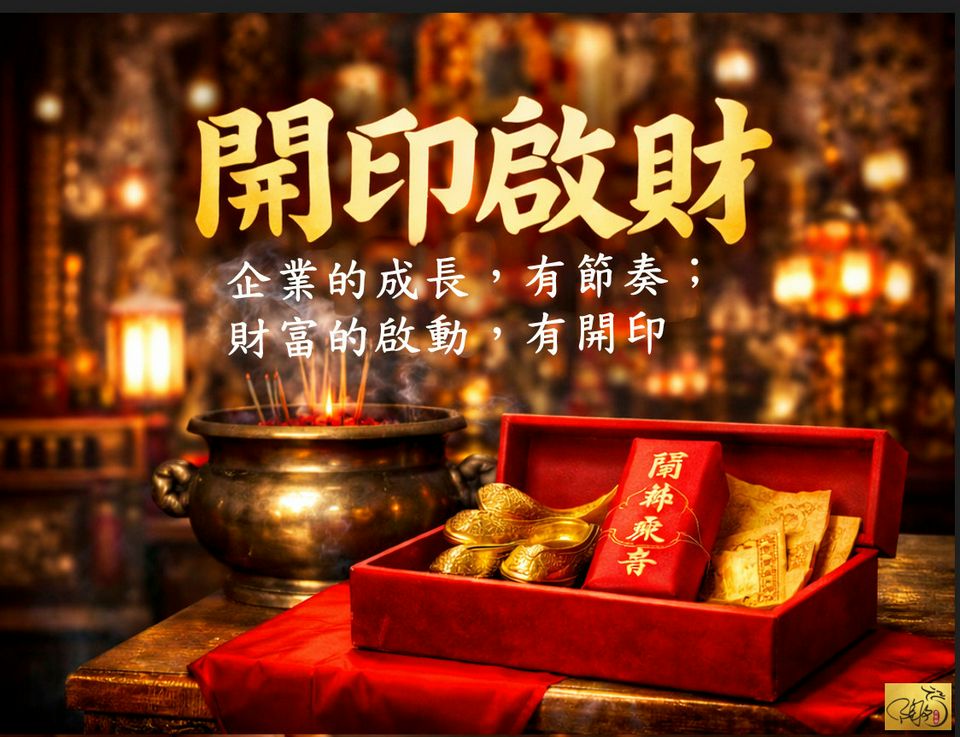 企業的成長,有節奏;財富的啟動,有開印