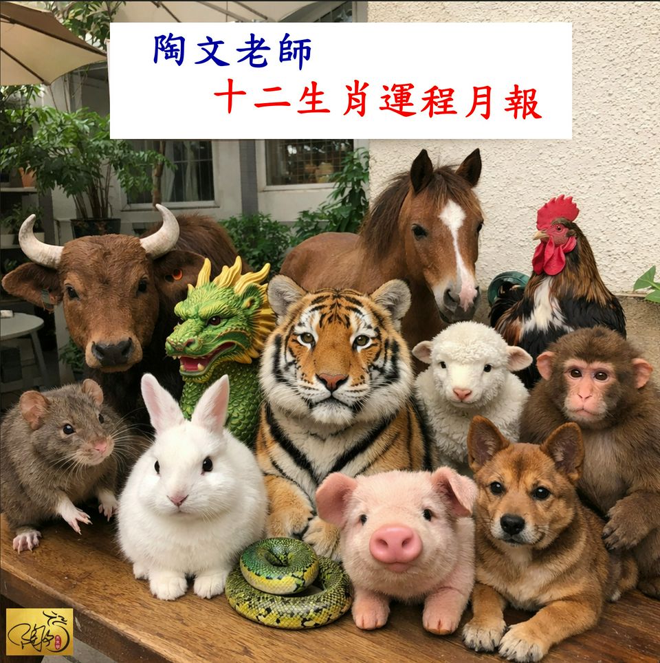 【企業風水顧問--陶文---2026年3月生肖運程月報】