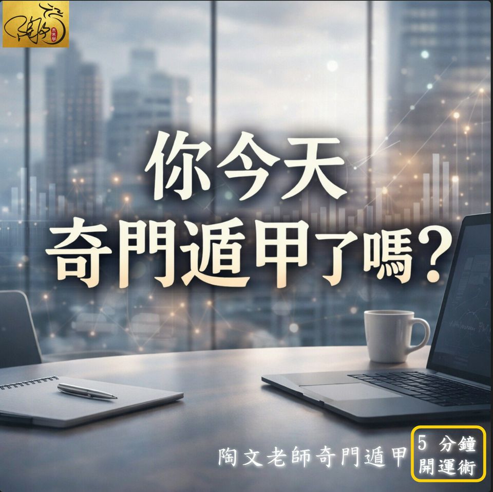 【奇門遁甲】陶文老師「5分鐘開運法」0330至0405