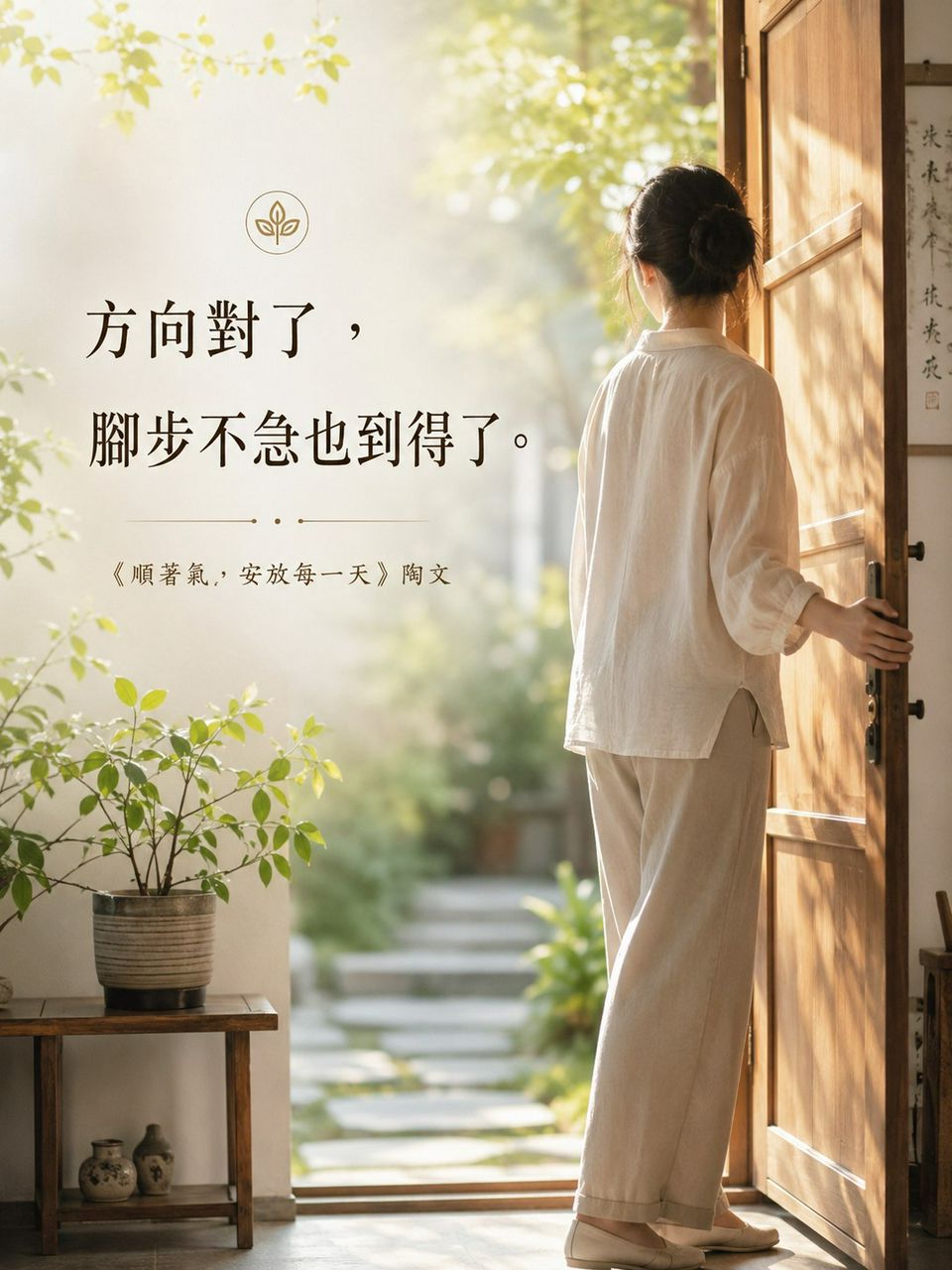 方向對了，腳步不急也到得了。