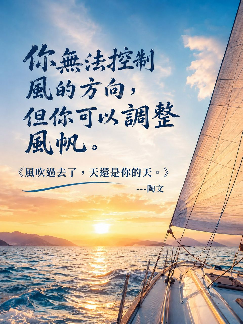 風吹過去了，天還是你的天。