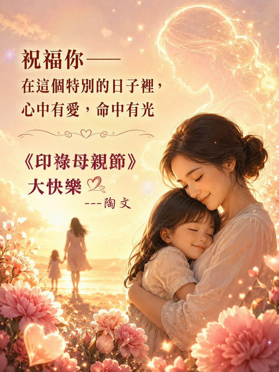 祝福所有同學，以及好友們最重要的人——母親