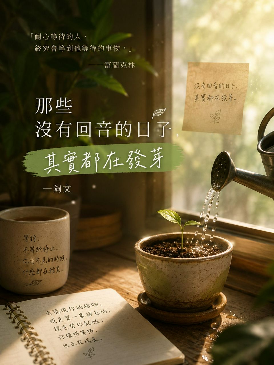 《那些沒有回音的日子，其實都在發芽》