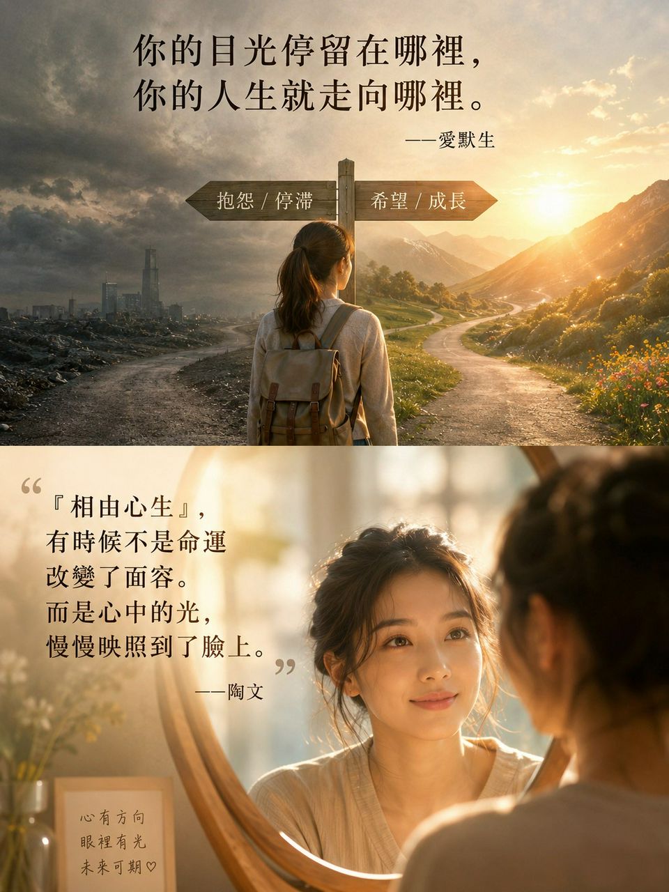 《眼睛裡藏著人生的方向》