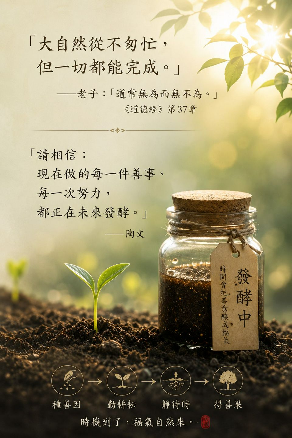 《別急，福氣也需要時間成熟》