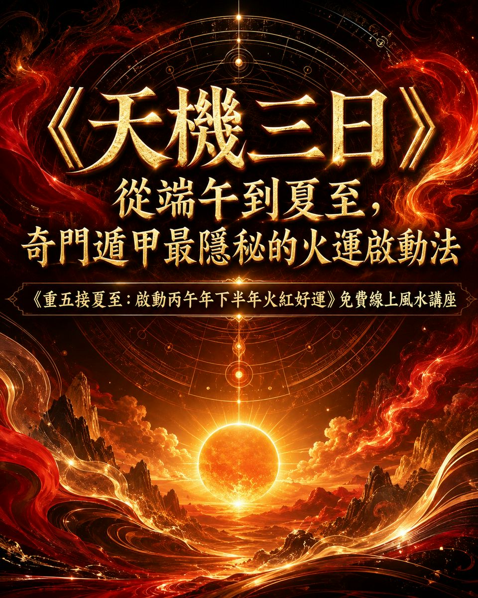 《天機三日》從端午到夏至，奇門遁甲最隱秘的火運啟動法