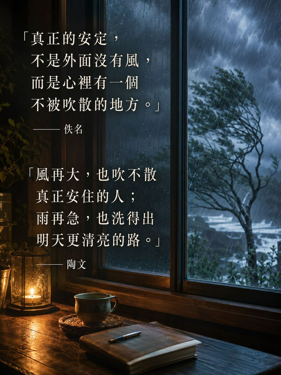 《風很大,心要有定處》