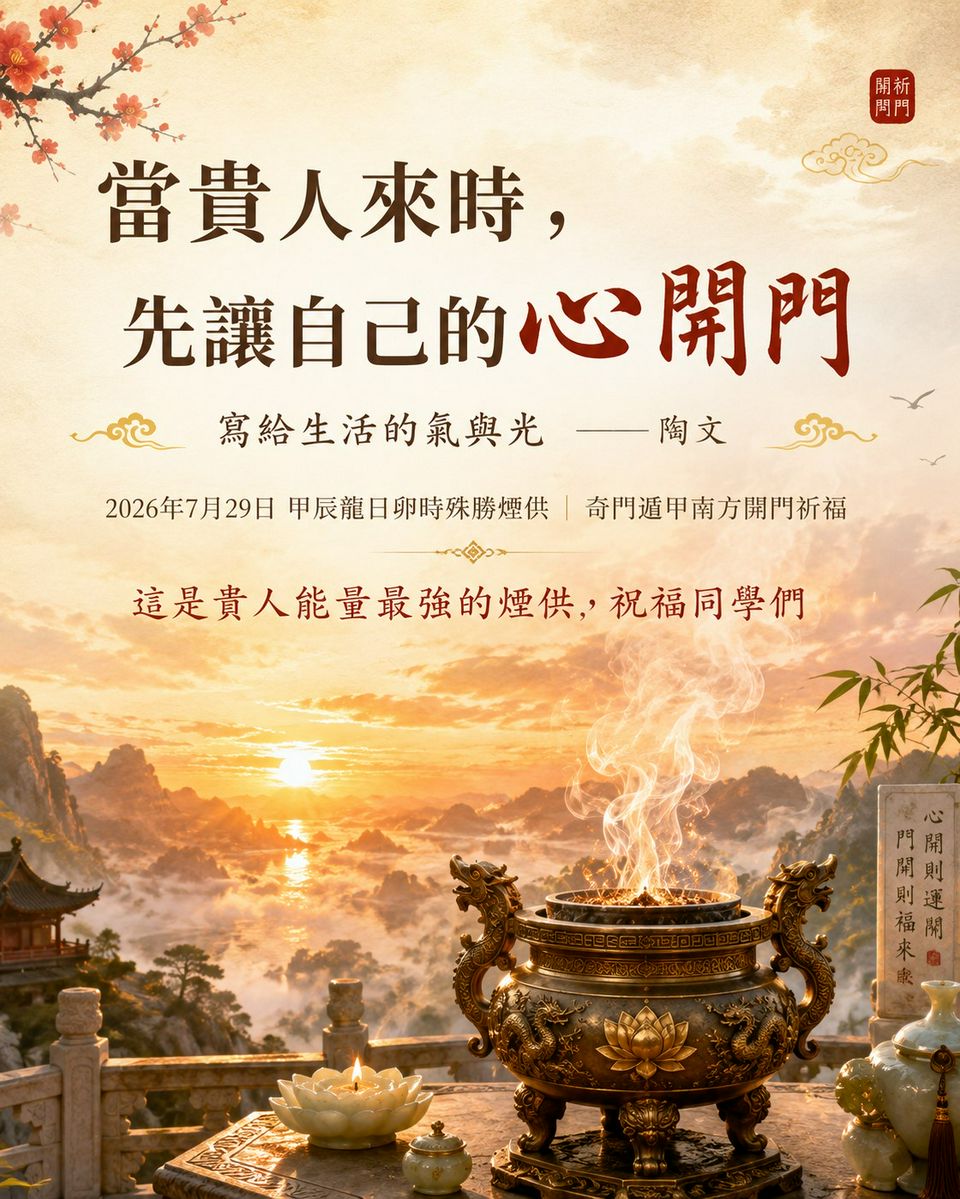 《當貴人來時，先讓自己的心開門》