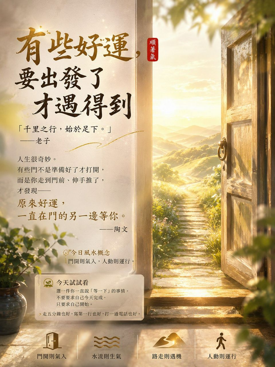 《有些好運,要出發了才遇得到》