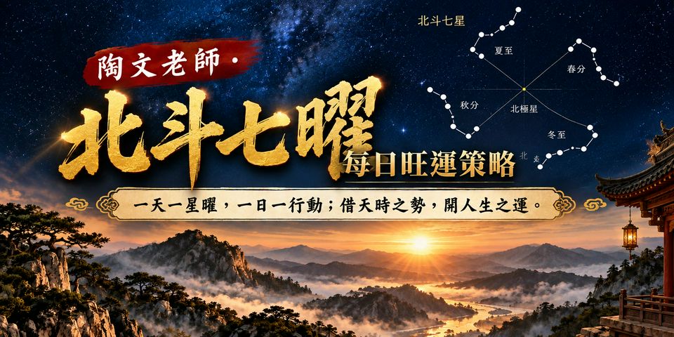 《陶文老師  北斗七曜每日旺運策略》